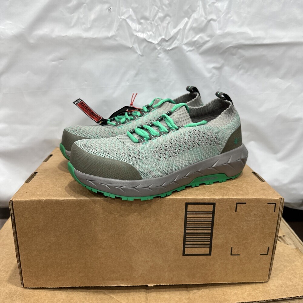 Rocky Workknit 3 Sneaker Men's US 6M Mint Gray Composite Toe Work Shoes EBS734